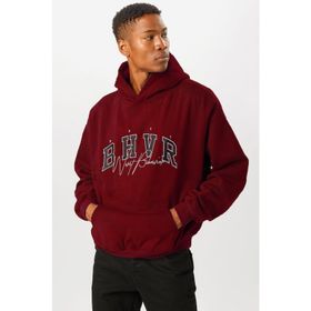 Madmext 5344 Bordo Oversize Erkek Sweatshirt