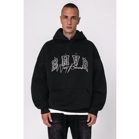 Madmext 5344 Siyah Oversize Erkek Sweatshirt