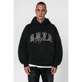 Madmext 5344 Siyah Oversize Erkek Sweatshirt