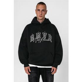 Madmext 5344 Siyah Oversize Erkek Sweatshirt