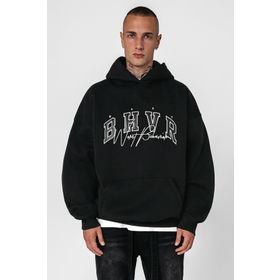 Madmext 5344 Siyah Oversize Erkek Sweatshirt
