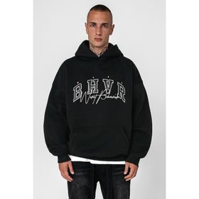 Madmext 5344 Siyah Oversize Erkek Sweatshirt