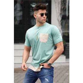 Madmext 5353 Çağla Yeşili Erkek T-shirt