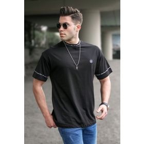 Madmext 5355 Erkek Siyah T-shirt