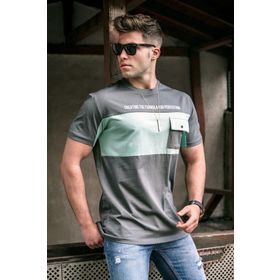 Madmext 5356 Baskılı Füme T-shirt