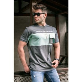 Madmext 5356 Baskılı Füme T-shirt