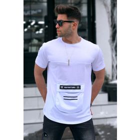 Madmext 5359 Baskılı Beyaz T-Shirt
