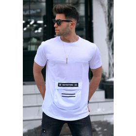 Madmext 5359 Baskılı Beyaz T-Shirt