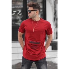 Madmext 5359 Baskılı Bordo T-Shirt
