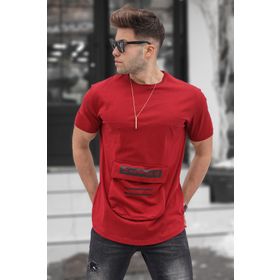 Madmext 5359 Baskılı Bordo T-Shirt