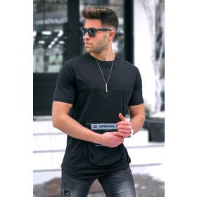 Madmext 5359 Baskılı Siyah T-Shirt