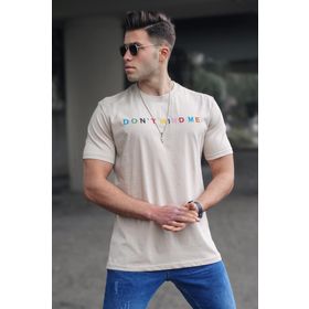 Madmext 5363 Erkek Bej T-shirt