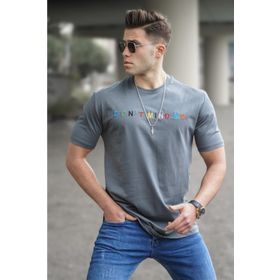 Madmext 5363 Erkek Bej T-shirt