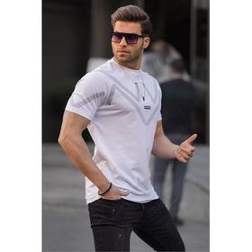 Madmext 5369 Beyaz Erkek T-shirt