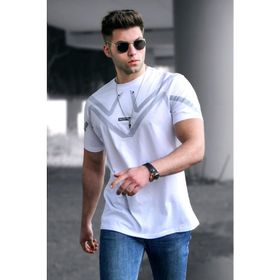 Madmext 5369 Beyaz Erkek T-shirt