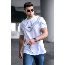 Madmext 5369 Beyaz T-Shirt