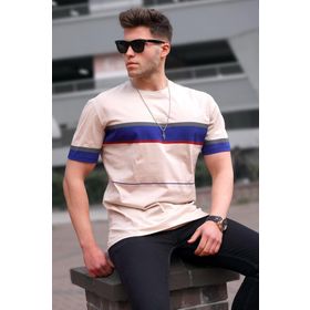 Madmext 5372 Erkek Bej T-shirt