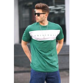 Madmext 5377 Erkek Beyaz T-shirt