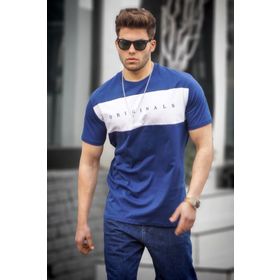 Madmext 5377 Erkek Beyaz T-shirt