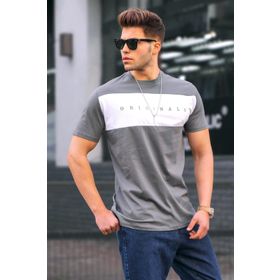 Madmext 5377 Erkek Beyaz T-shirt