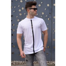 Madmext 5378 Baskılı Beyaz T-shirt