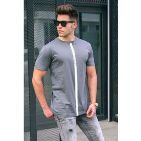 Madmext 5378 Baskılı Füme T-shirt