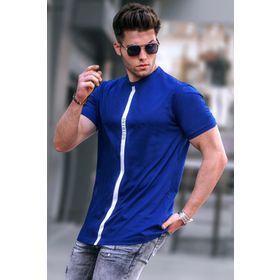 Madmext 5378 Lacivert Erkek T-Shirt