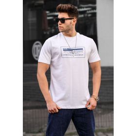 Madmext 5389 Erkek Bej T-shirt