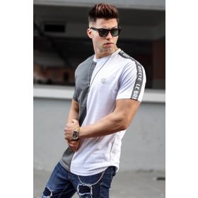 Madmext 5398 Erkek Baskılı Siyah T-shirt
