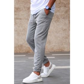 Madmext 5424 Gri Basic Jogger Erkek Eşofman Altı
