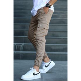 Madmext 5437 Kahverengi Kargo Cep Jogger Pantolon