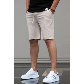 Madmext 5438 Bej Basic Erkek Şort