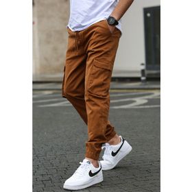 Madmext 5447 Camel Erkek Kargo Cep Pantolon