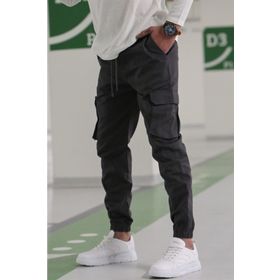 Madmext 5447 Erkek Füme Kargo Cep Pantolon