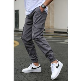 Madmext 5447 Erkek Füme Kargo Cep Pantolon