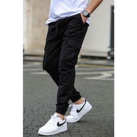 Madmext 5447 Siyah Erkek Kargo Cep Pantolon