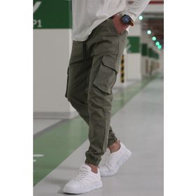 Madmext 5447 Yeşil Erkek Kargo Cep Pantolon