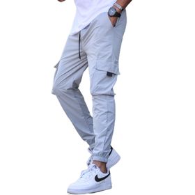 Madmext 5461 Boyalı Gri Kargo Cep Erkek Jogger Pantolon