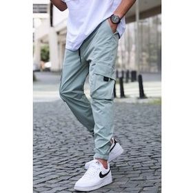 Madmext 5461 Çağla Yeşili Kargo Cep Erkek Jogger Pantolon