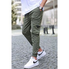 Madmext 5461 Haki Kargo Cep Erkek Jogger Pantolon