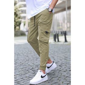 Madmext 5461 Haki Kargo Cep Erkek Jogger Pantolon