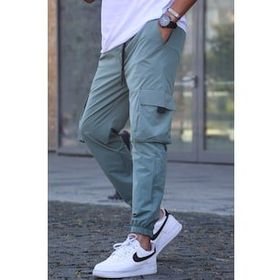 Madmext 5461 Yeşil Kargo Cep Erkek Jogger Pantolon