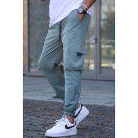 Madmext 5461 Yeşil Kargo Cep Erkek Jogger Pantolon