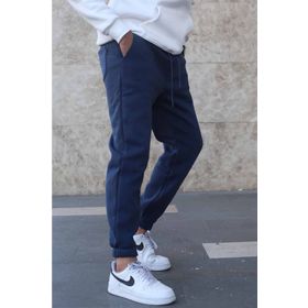 Madmext 5482 Lacivert Şardonlu Basic Erkek Eşofman Altı