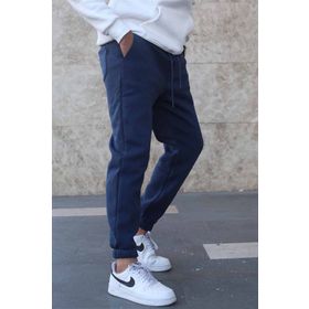 Madmext 5482 Lacivert Şardonlu Basic Erkek Eşofman Altı