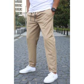 Madmext 5486 Basic Bej Erkek Jogger Pantolon