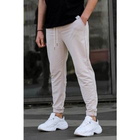 Madmext 5494 Basic Paçası Lastikli Bej Erkek Eşofman
