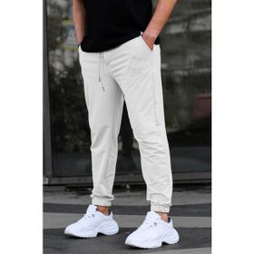 Madmext 5494 Basic Paçası Lastikli Boyalı Gri Erkek Eşofman