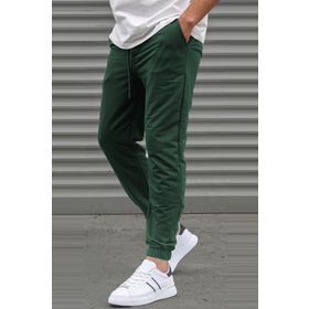 Madmext 5494 Haki Basic Paçası Lastikli Erkek Eşofman
