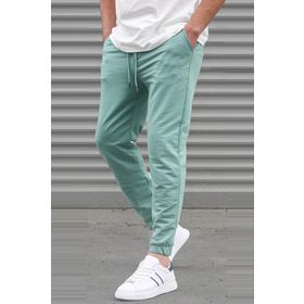 Madmext 5494 Mint Yeşili Basic Paçası Lastikli Erkek Eşofman